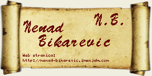 Nenad Bikarević vizit kartica